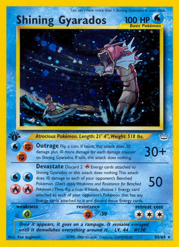 Ken Sugimori - Shining Gyarados - Neo Revelation