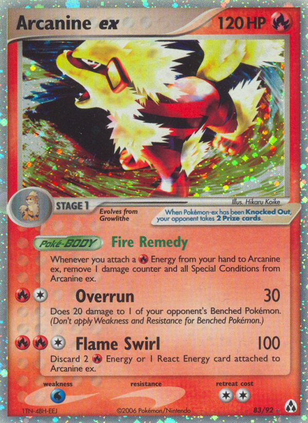 Arcanine ex - Legend Maker - #83