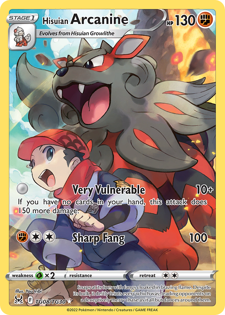 Hisuian Arcanine - Lost Origin Trainer Gallery - TG08