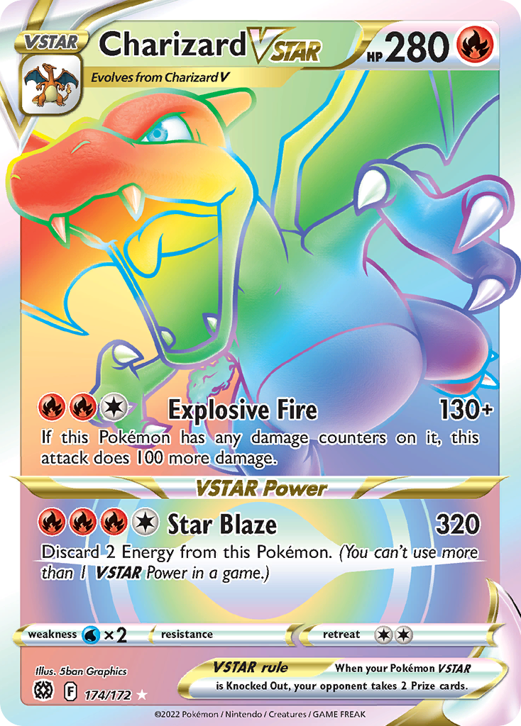 Charizard Pokemon Card VSTAR - Brilliant Stars