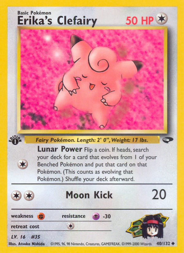 Atsuko Nishida - Erika's Clefairy - Gym Heroes