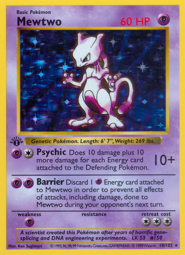 Ken Sugimori - Mewtwo - Base Set