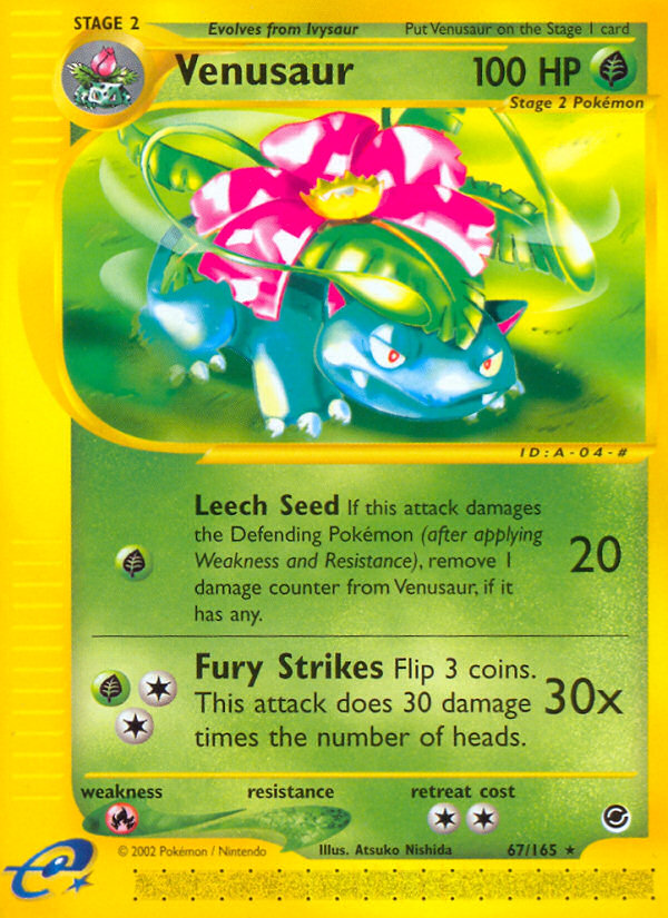 Atsuko Nishida - Venusaur - Expedition Base Set